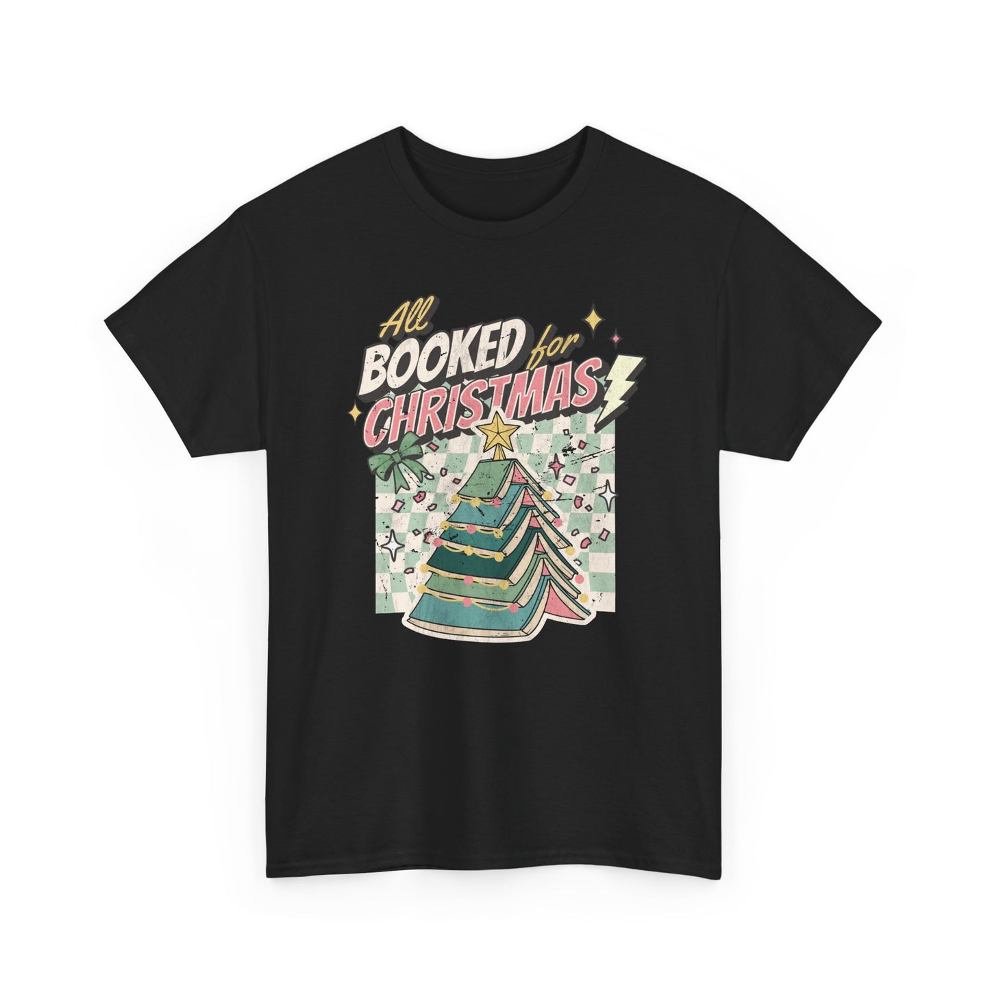 All Booked for Christmas Unisex Heavy Cotton Tee