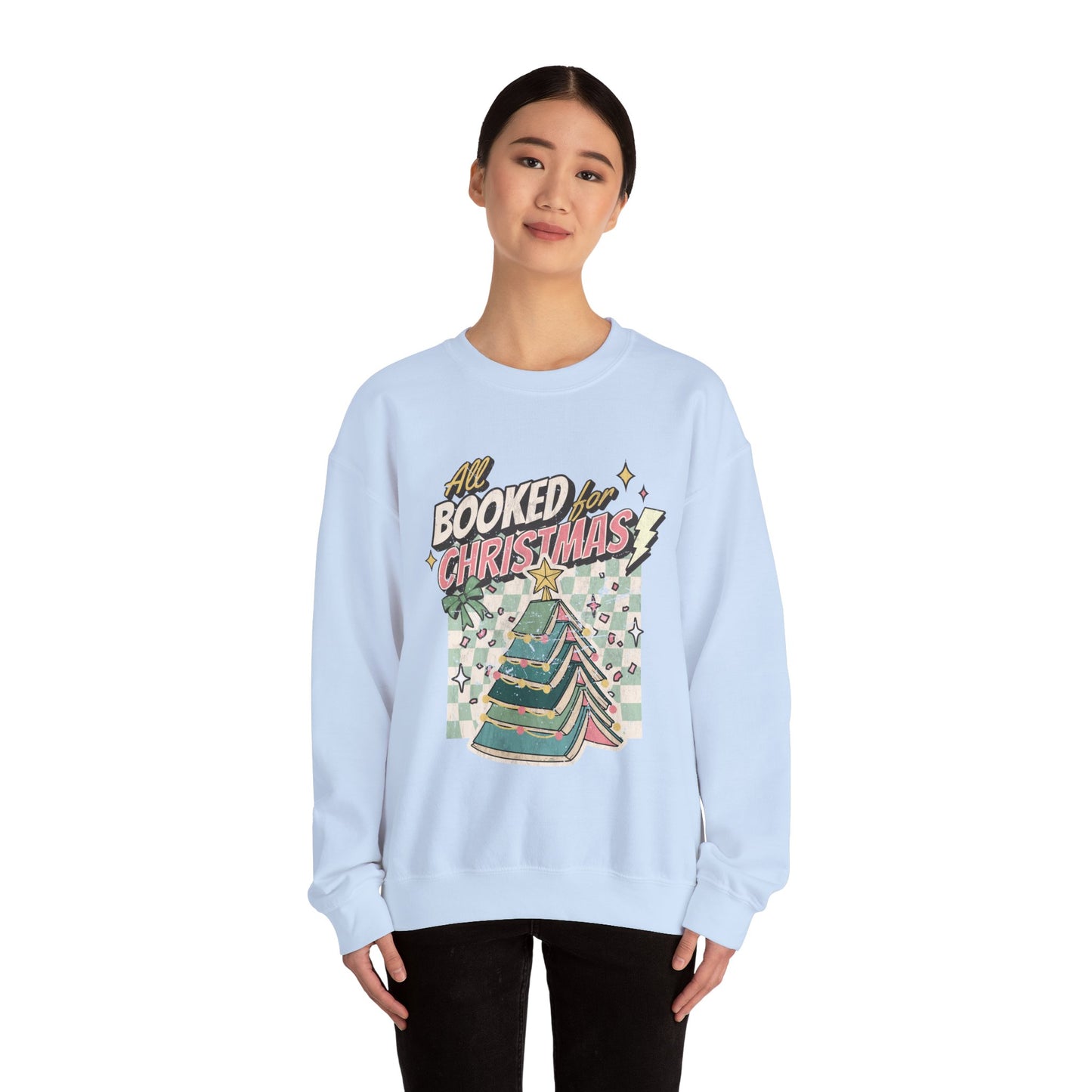 All Booked for Christmas Unisex Heavy Blend™ Crewneck Sweatshirt