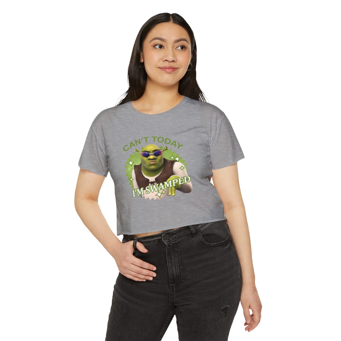 Ogres & Waffles Swamped Women's Festival Crop Top