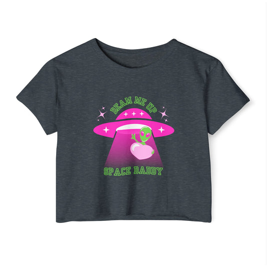 Space Daddy Women's Festival Crop Top