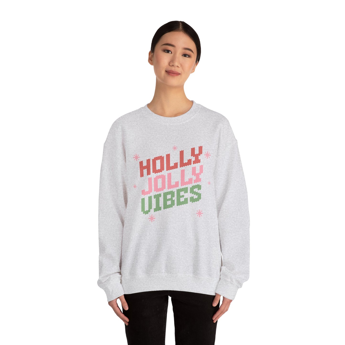 Holly Jolly Vibes Unisex Heavy Blend™ Crewneck Sweatshirt