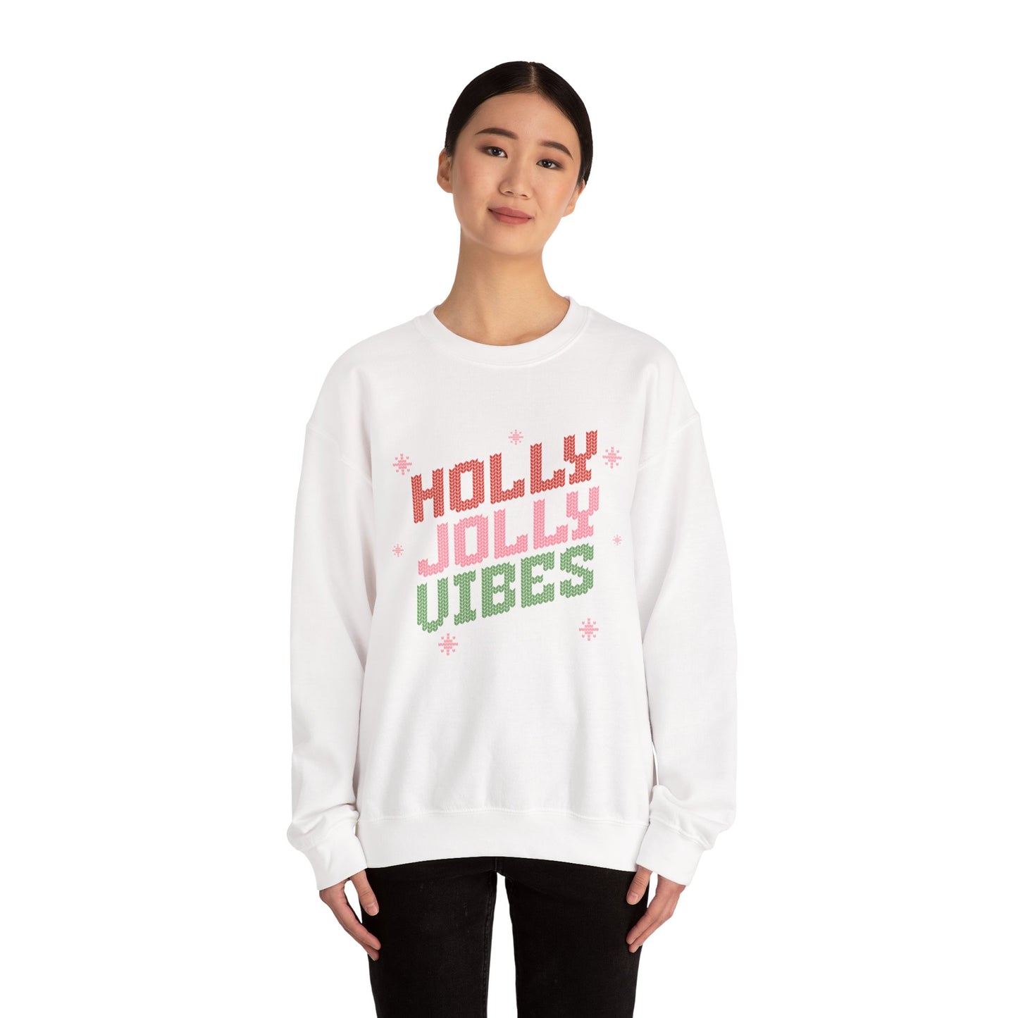 Holly Jolly Vibes Unisex Heavy Blend™ Crewneck Sweatshirt