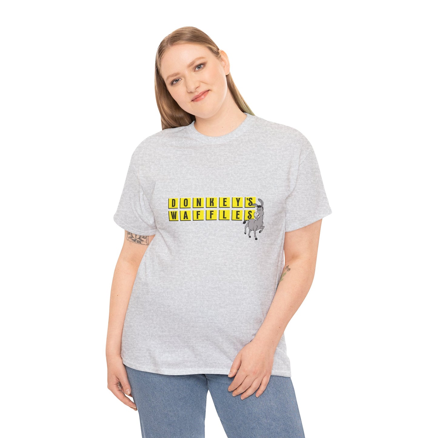 Donkey's Waffles Unisex Heavy Cotton Tee