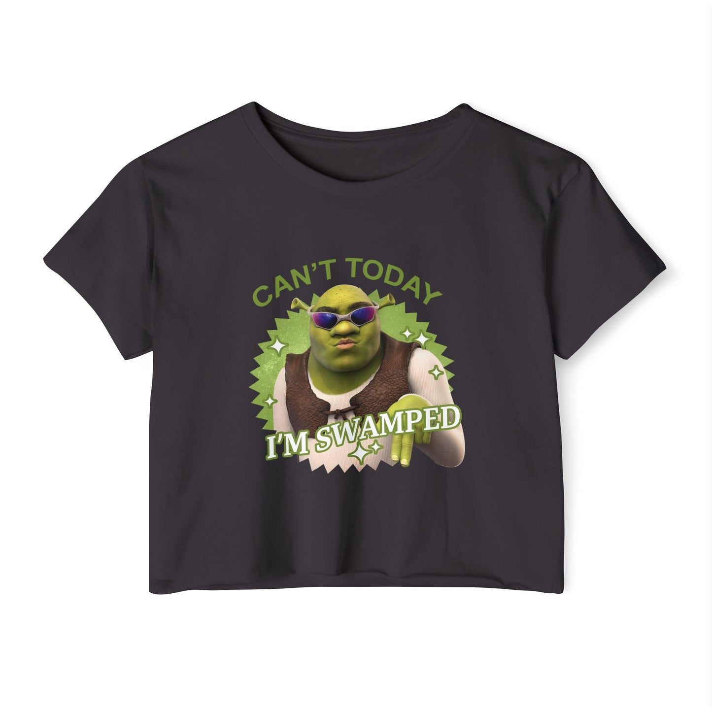 Ogres & Waffles Swamped Women's Festival Crop Top