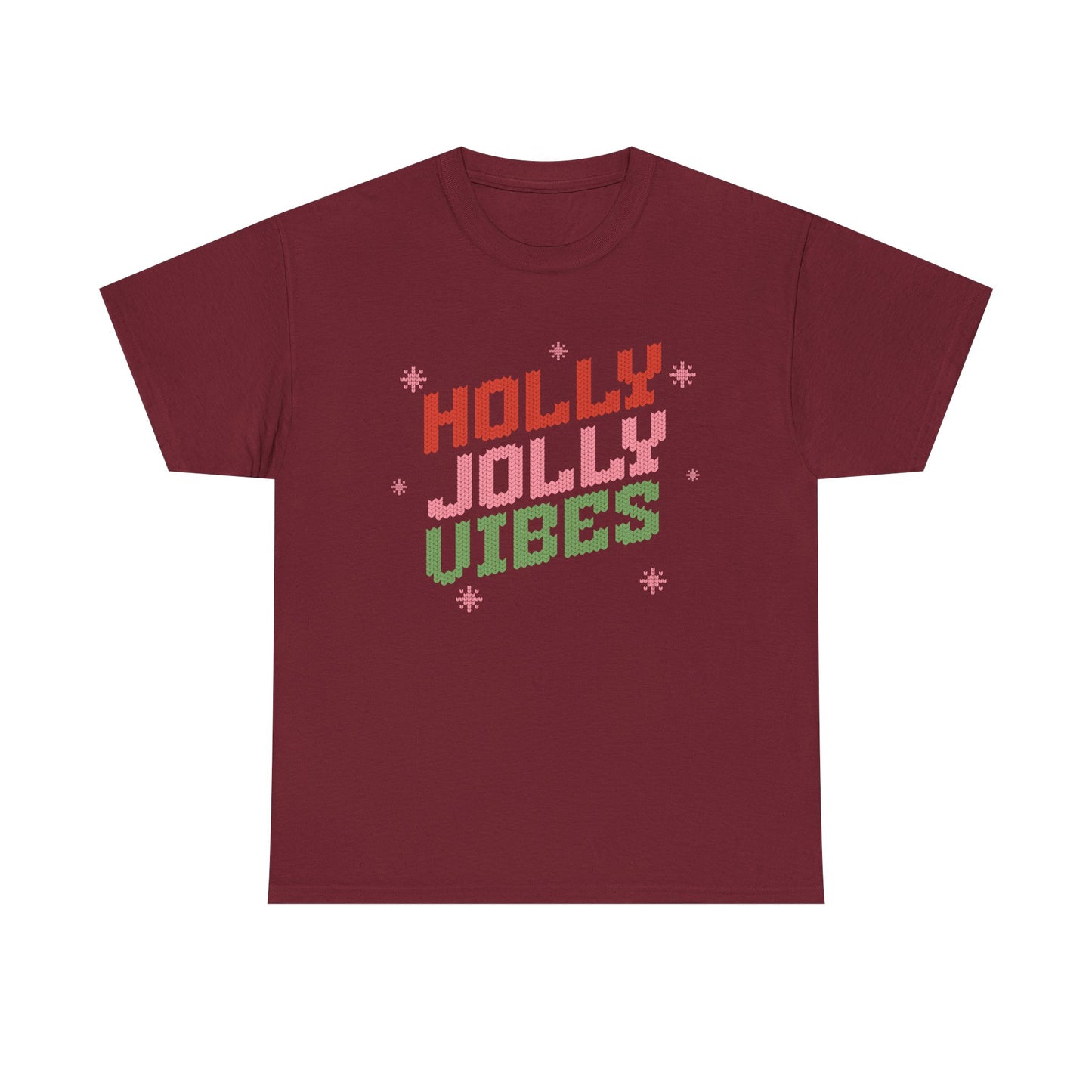 Holly Jolly Vibes Unisex Heavy Cotton Tee