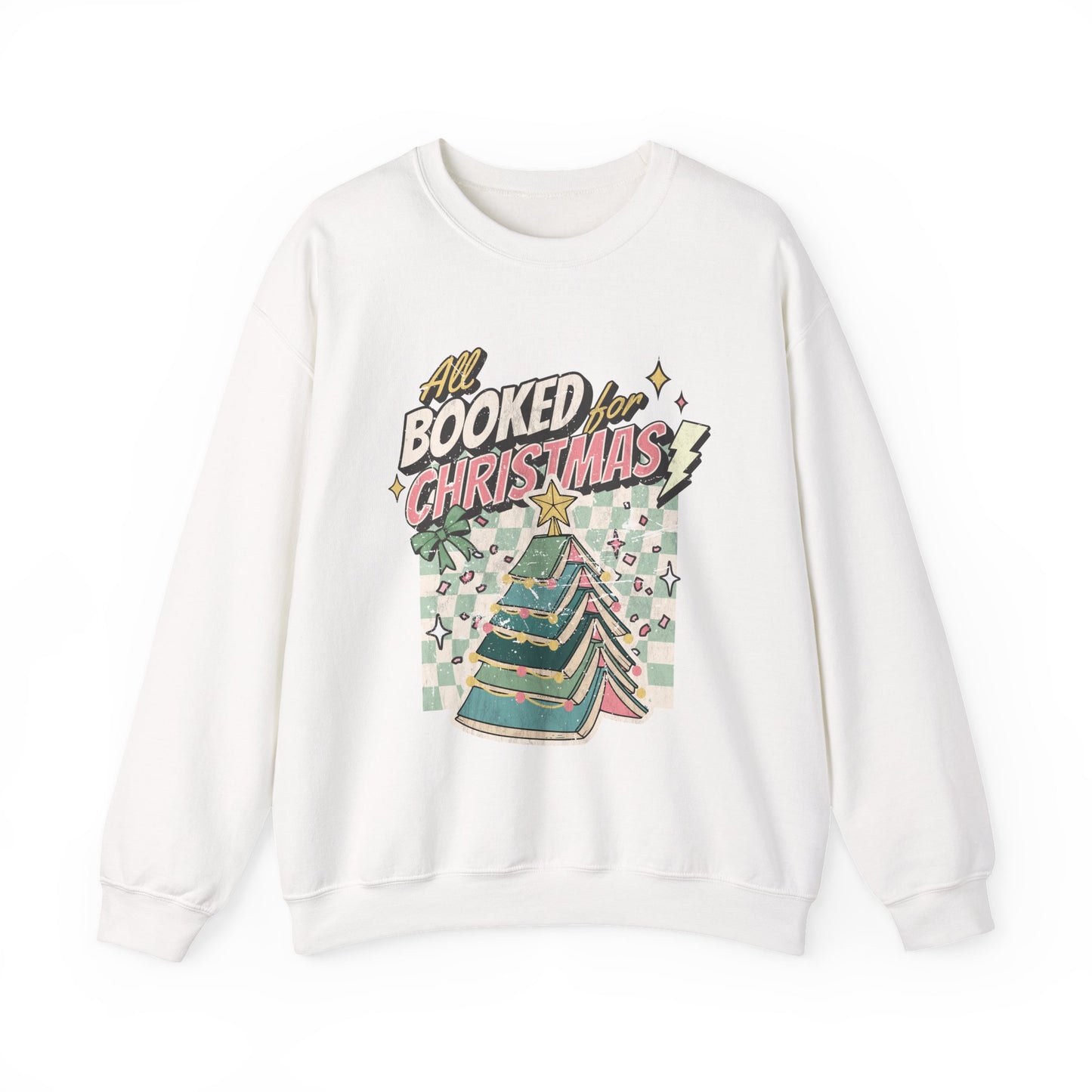 All Booked for Christmas Unisex Heavy Blend™ Crewneck Sweatshirt