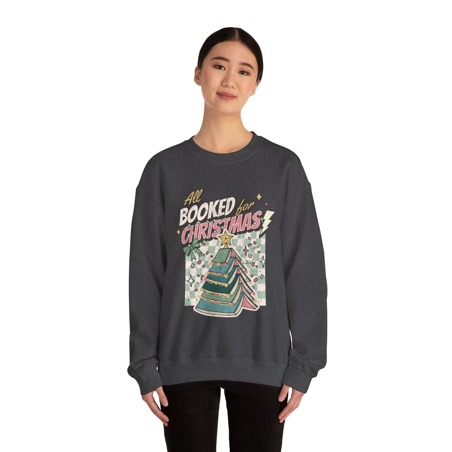 All Booked for Christmas Unisex Heavy Blend™ Crewneck Sweatshirt