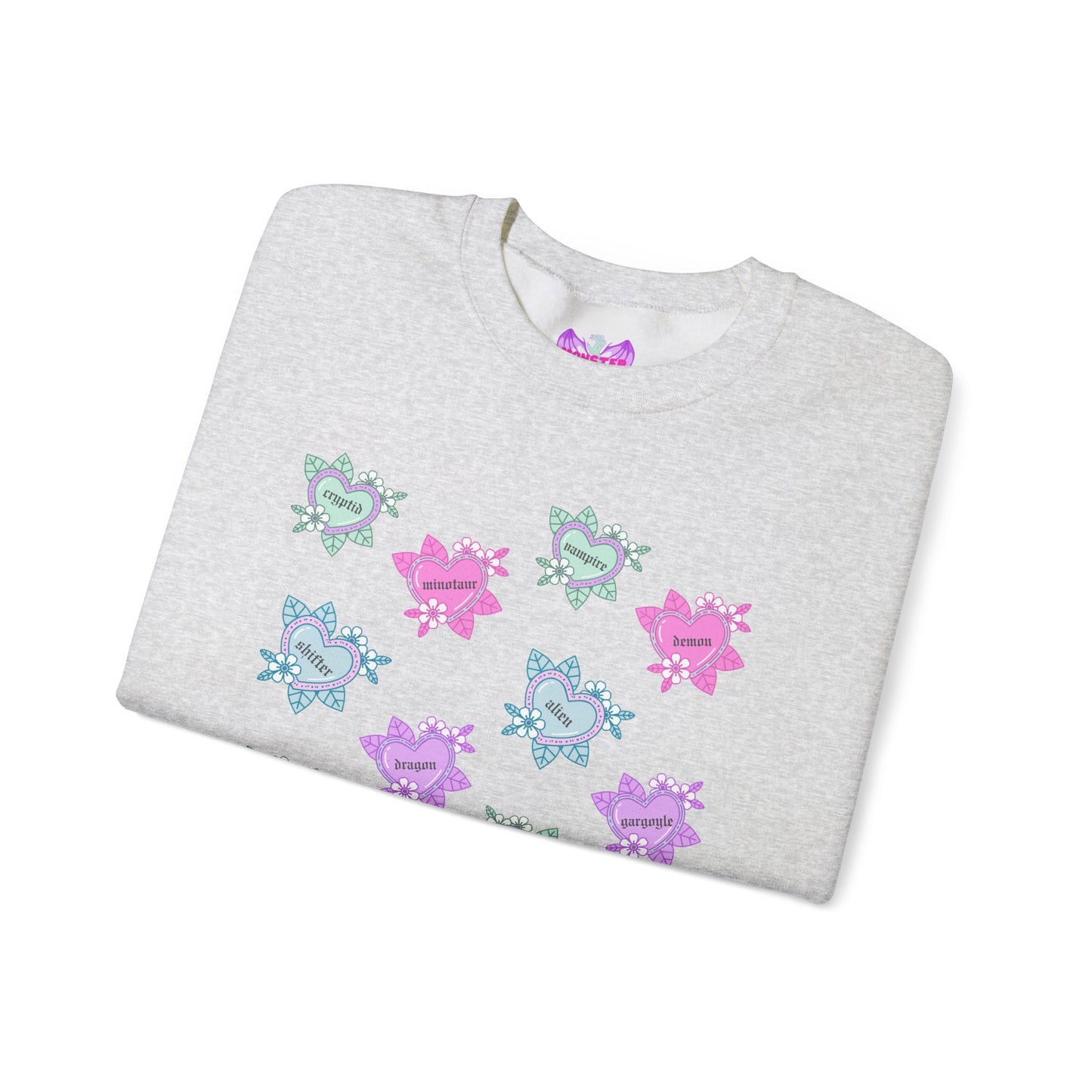 Tattoo Hearts Unisex Heavy Blend™ Crewneck Sweatshirt