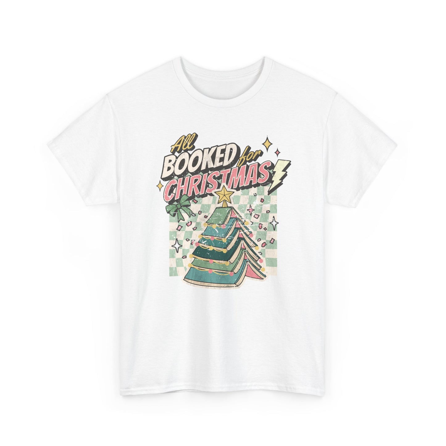 All Booked for Christmas Unisex Heavy Cotton Tee