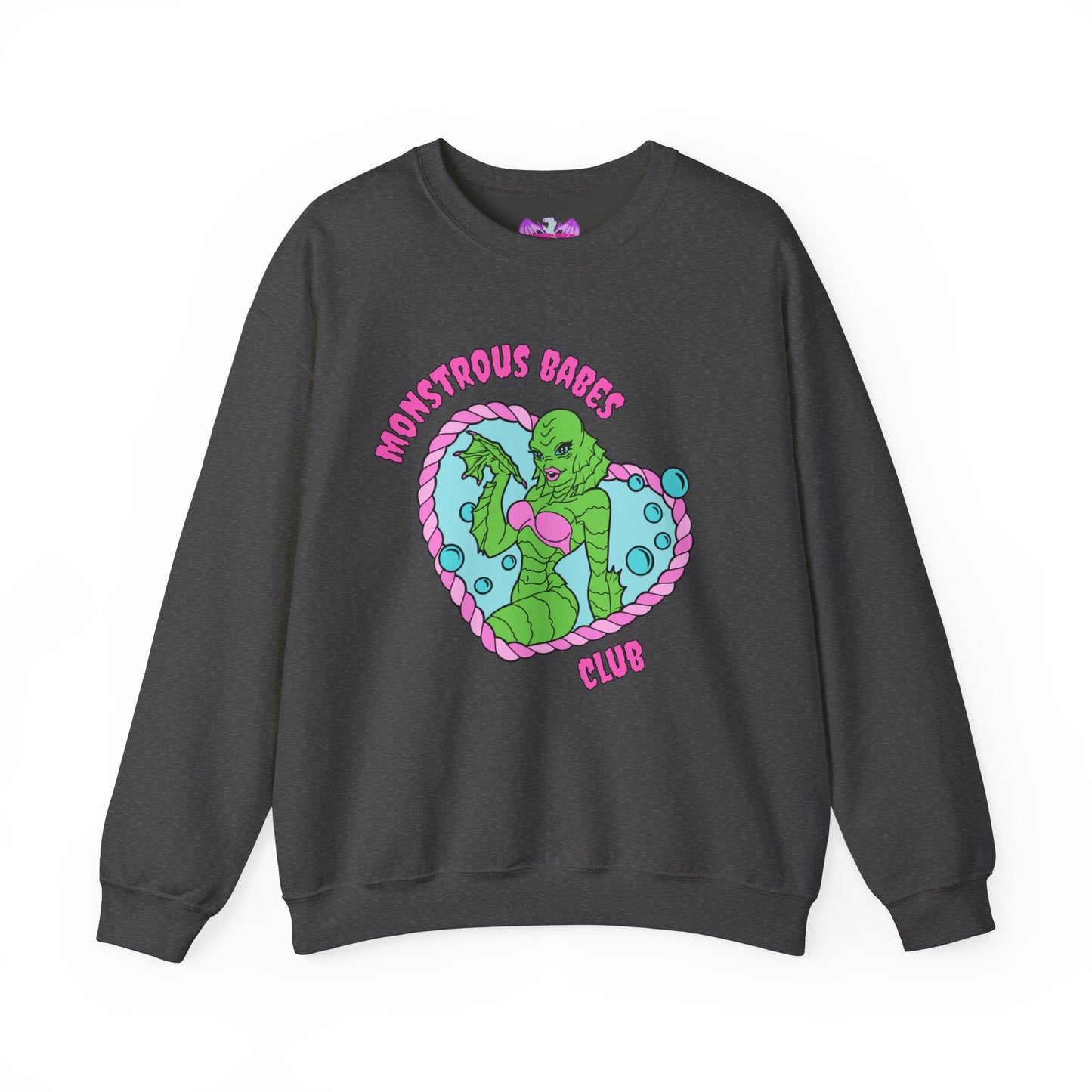 Monstrous Babes Club Lagoona Unisex Heavy Blend™ Crewneck Sweatshirt