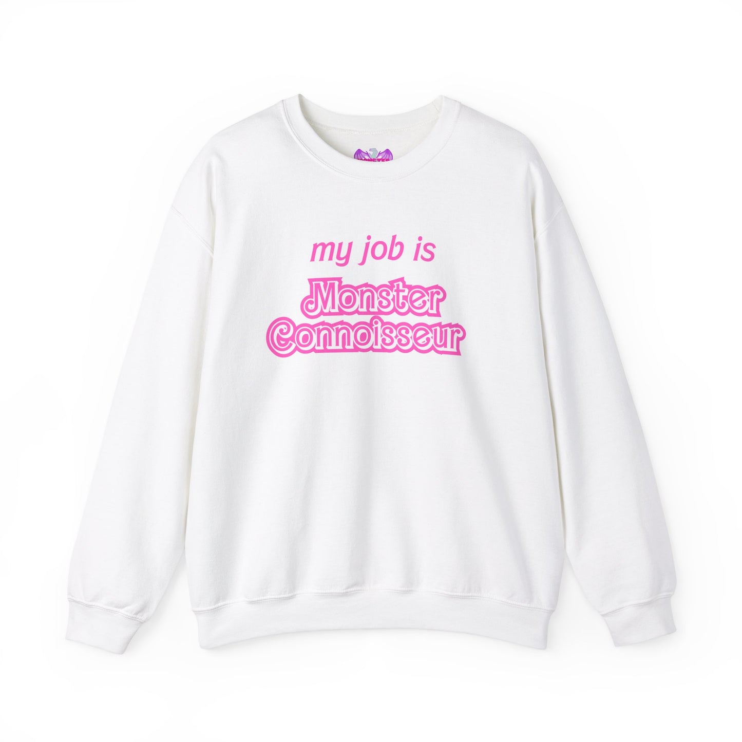 My job is monster connoisseur Unisex Heavy Blend™ Crewneck Sweatshirt