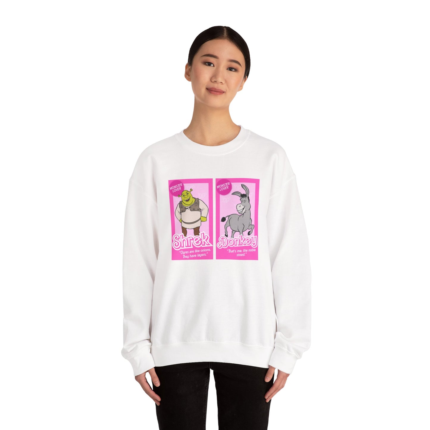 Ogre and Donkey Dolls Unisex Heavy Blend™ Crewneck Sweatshirt