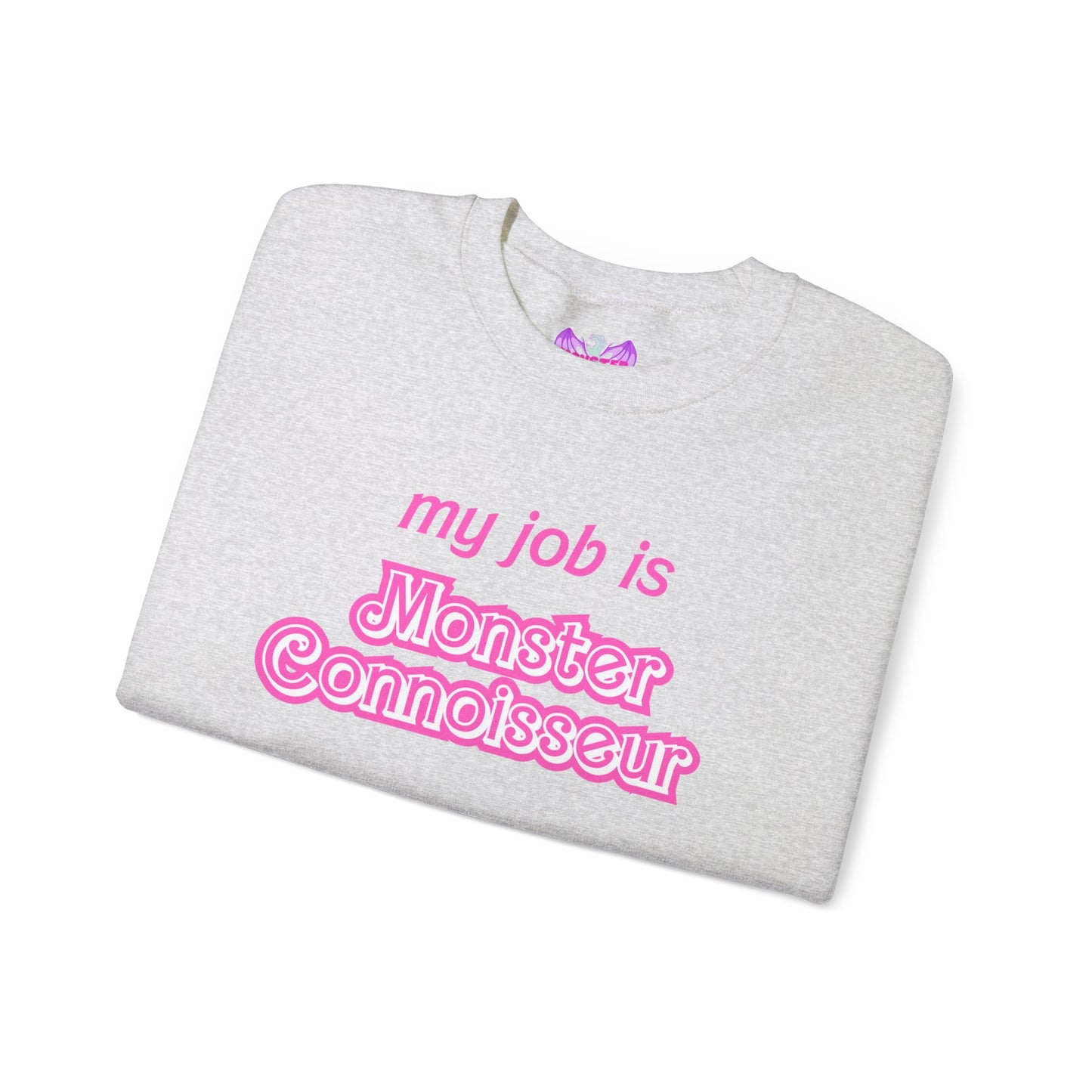 My job is monster connoisseur Unisex Heavy Blend™ Crewneck Sweatshirt