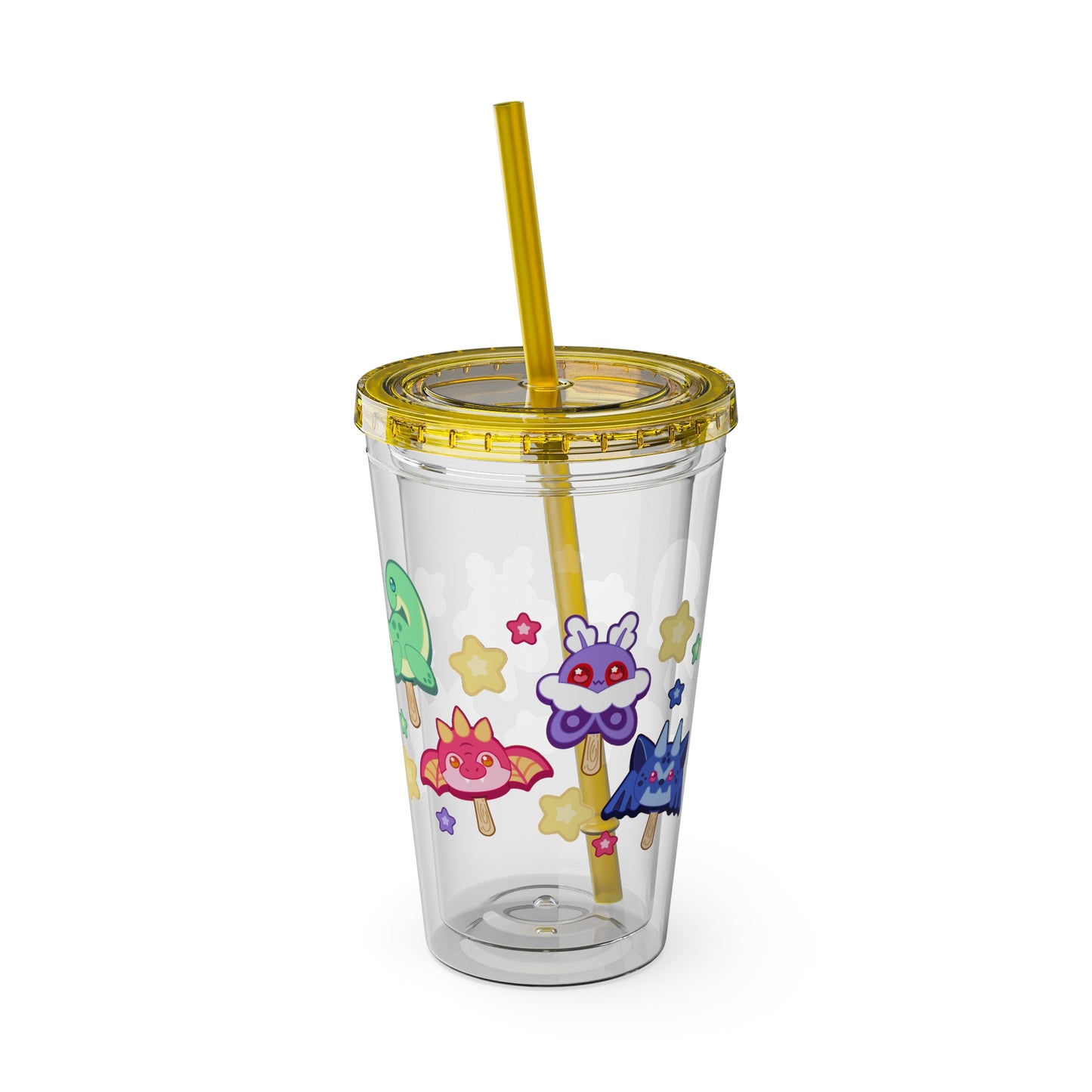 Monster Treats 2 Sunsplash Tumbler with Straw, 16oz