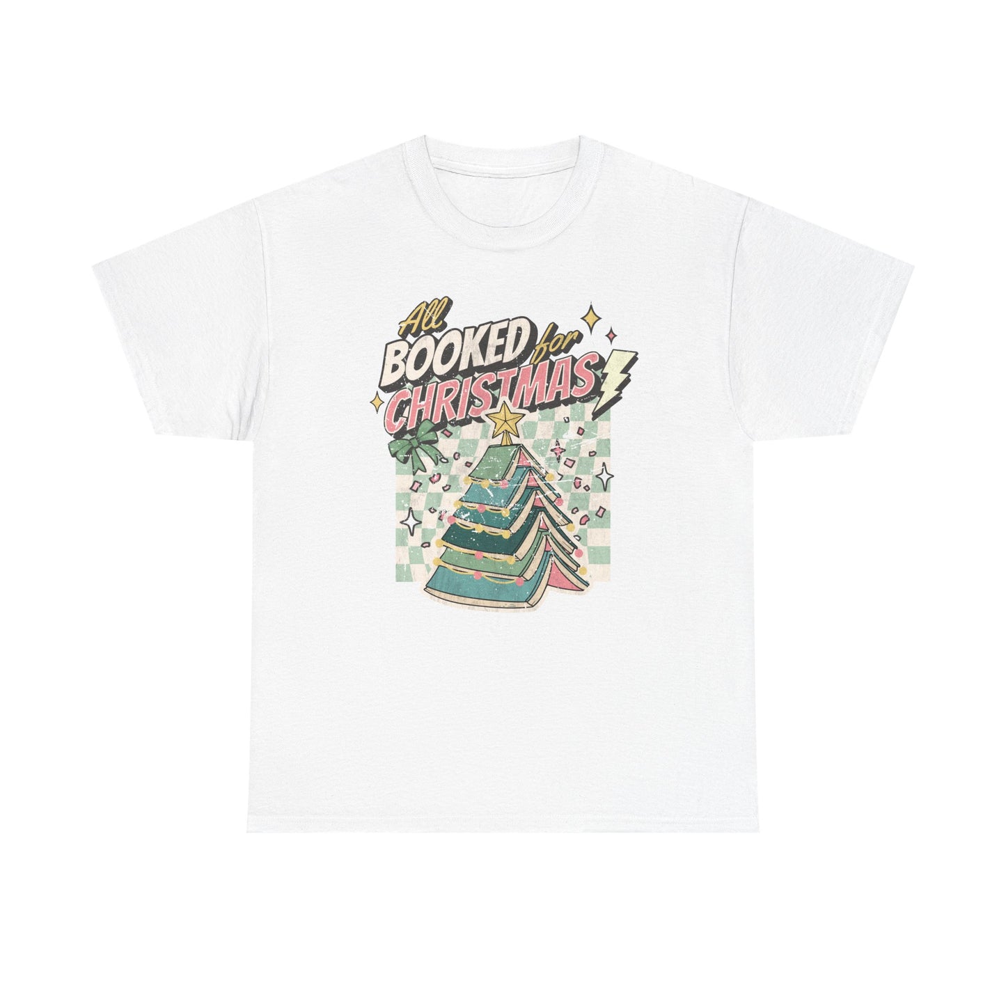 All Booked for Christmas Unisex Heavy Cotton Tee
