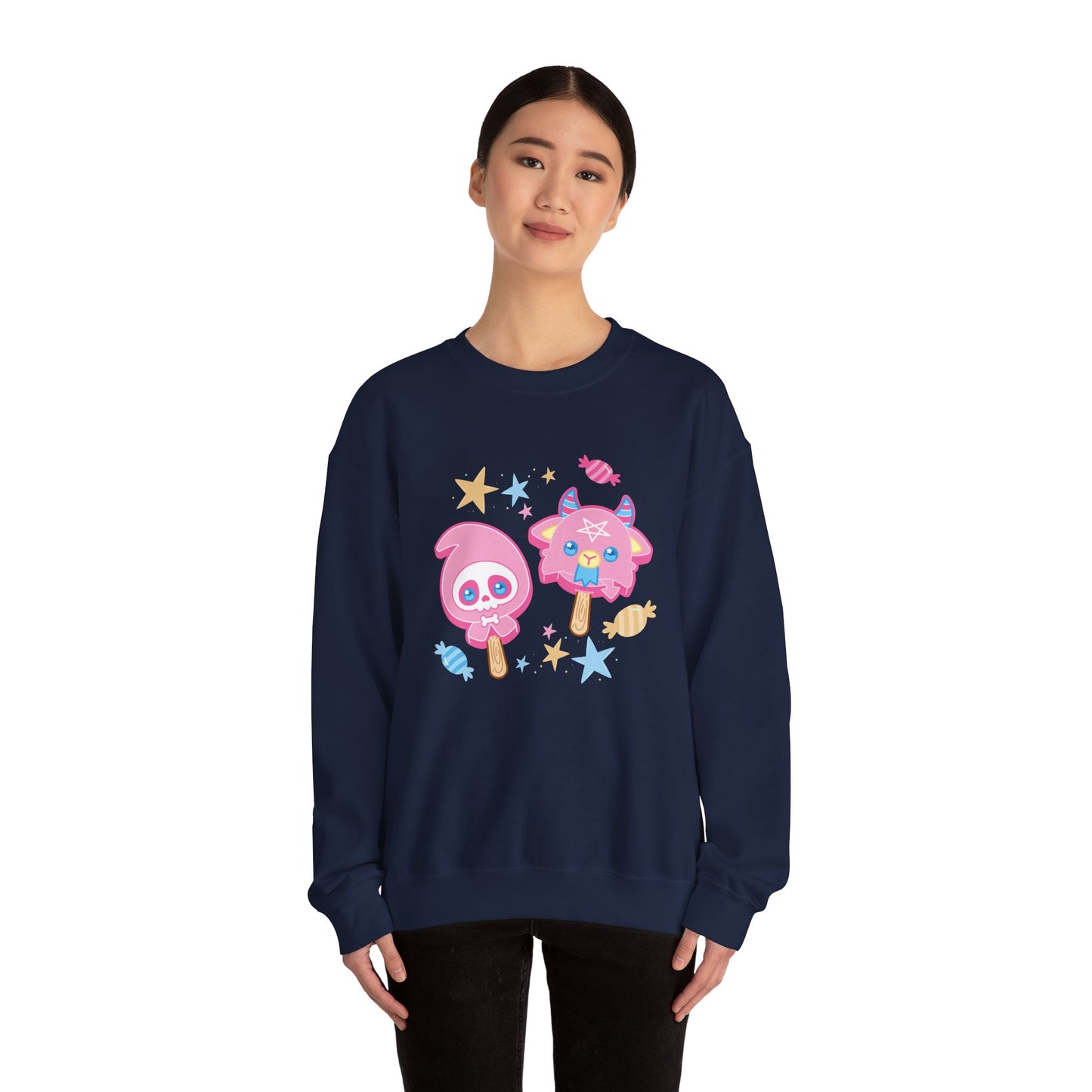 Halloween Treats Pastel Unisex Heavy Blend™ Crewneck Sweatshirt