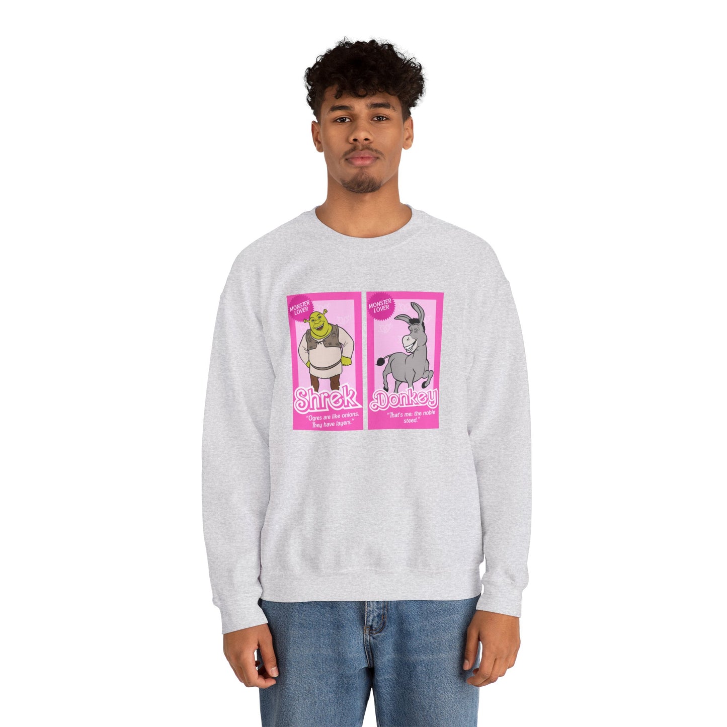 Ogre and Donkey Dolls Unisex Heavy Blend™ Crewneck Sweatshirt