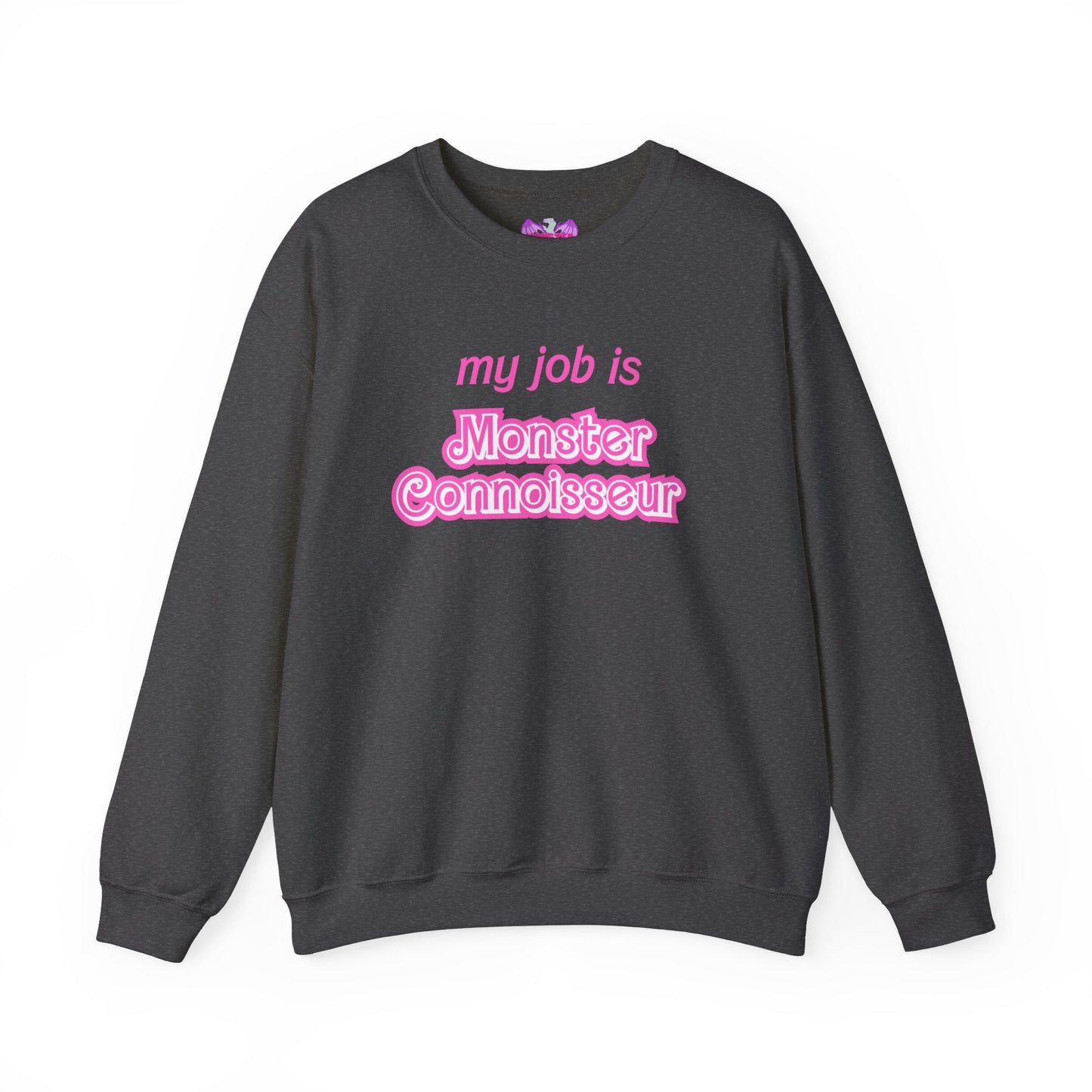 My job is monster connoisseur Unisex Heavy Blend™ Crewneck Sweatshirt