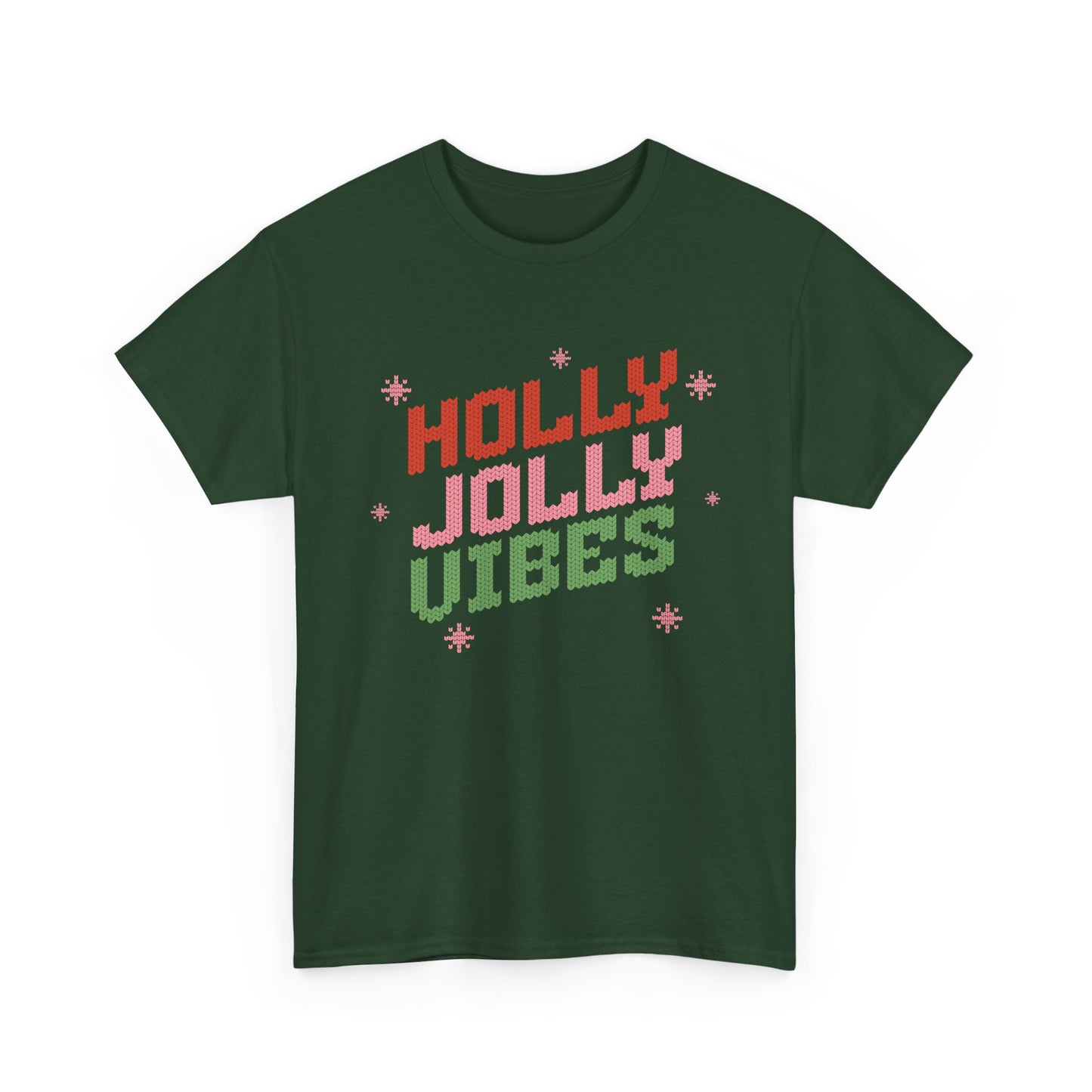 Holly Jolly Vibes Unisex Heavy Cotton Tee