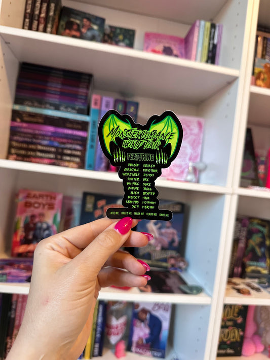 Monster Romance World Tour Die Cut Sticker