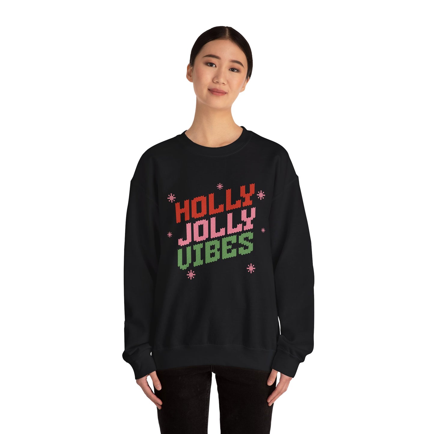 Holly Jolly Vibes Unisex Heavy Blend™ Crewneck Sweatshirt