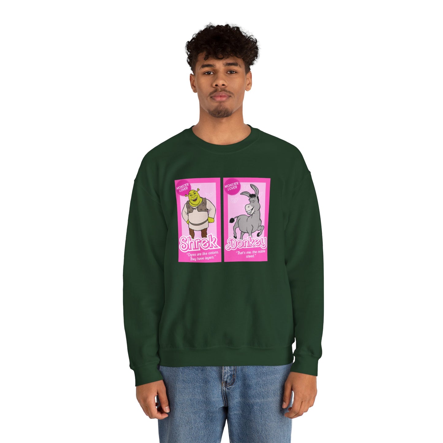 Ogre and Donkey Dolls Unisex Heavy Blend™ Crewneck Sweatshirt