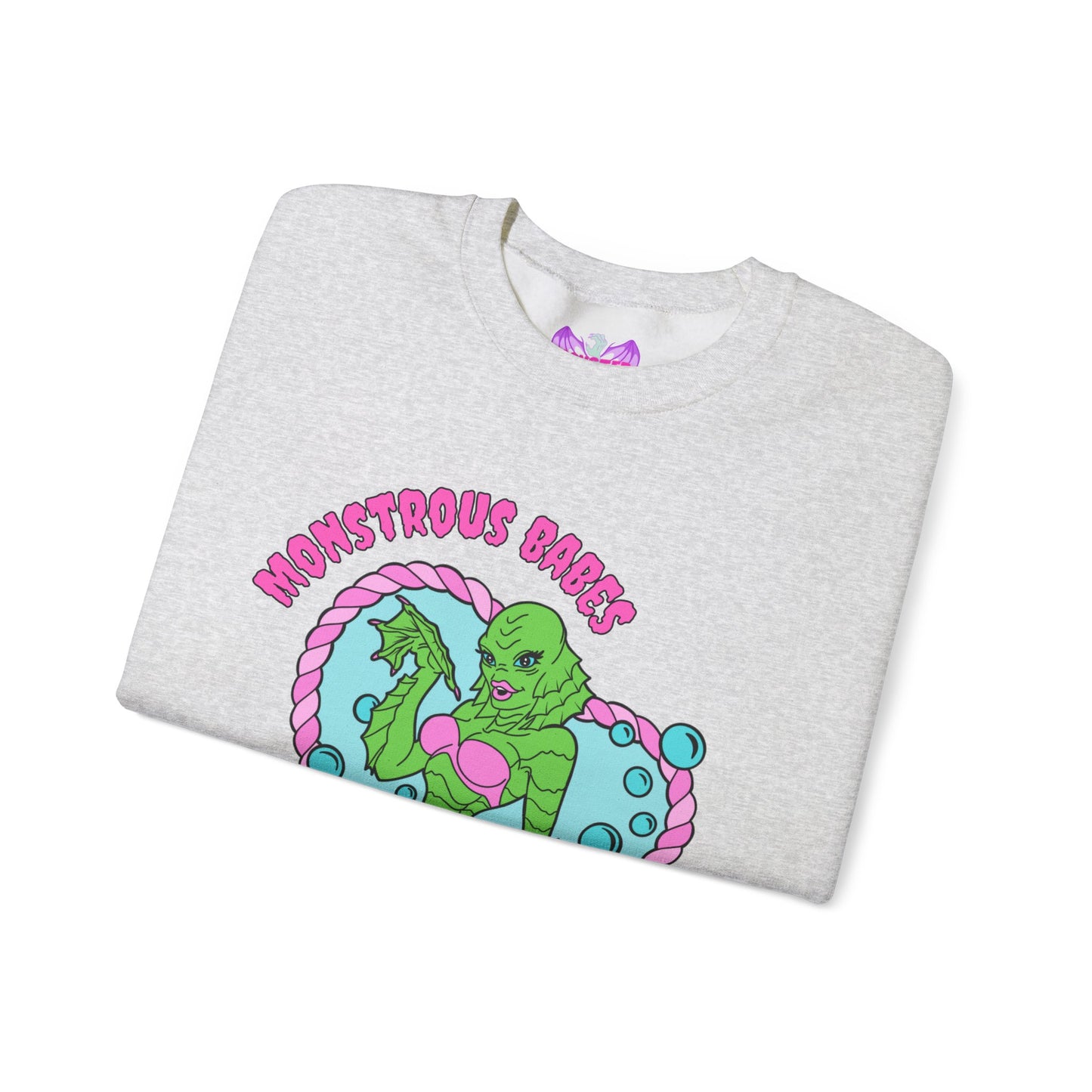 Monstrous Babes Club Lagoona Unisex Heavy Blend™ Crewneck Sweatshirt