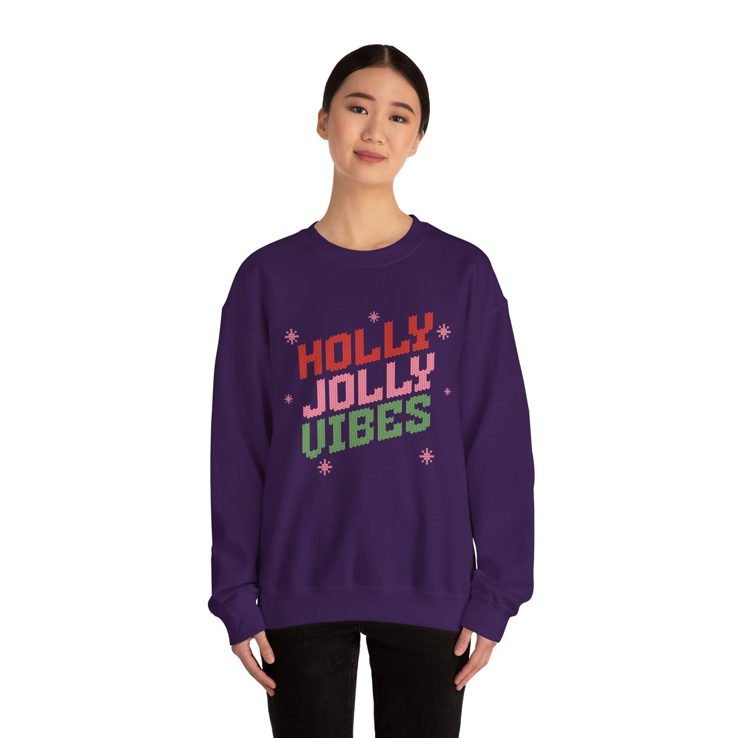 Holly Jolly Vibes Unisex Heavy Blend™ Crewneck Sweatshirt