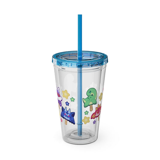 Monster Treats 2 Sunsplash Tumbler with Straw, 16oz