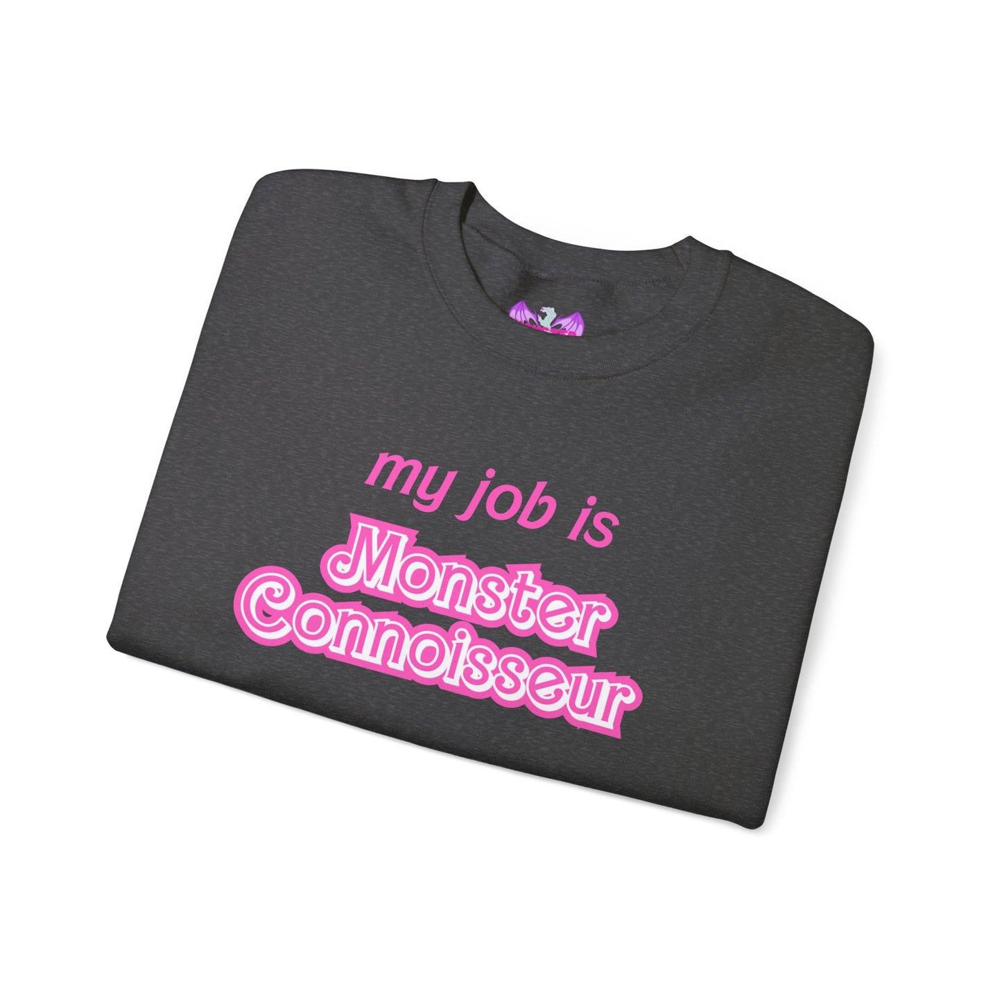 My job is monster connoisseur Unisex Heavy Blend™ Crewneck Sweatshirt