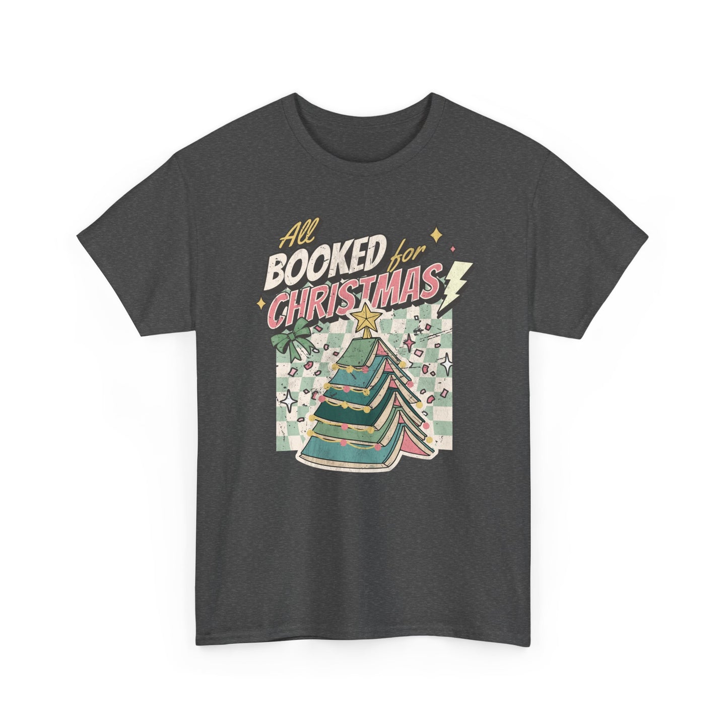 All Booked for Christmas Unisex Heavy Cotton Tee