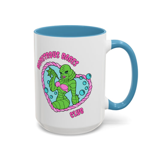 Monstrous Babes Club Lagoona Accent Coffee Mug (11, 15oz)