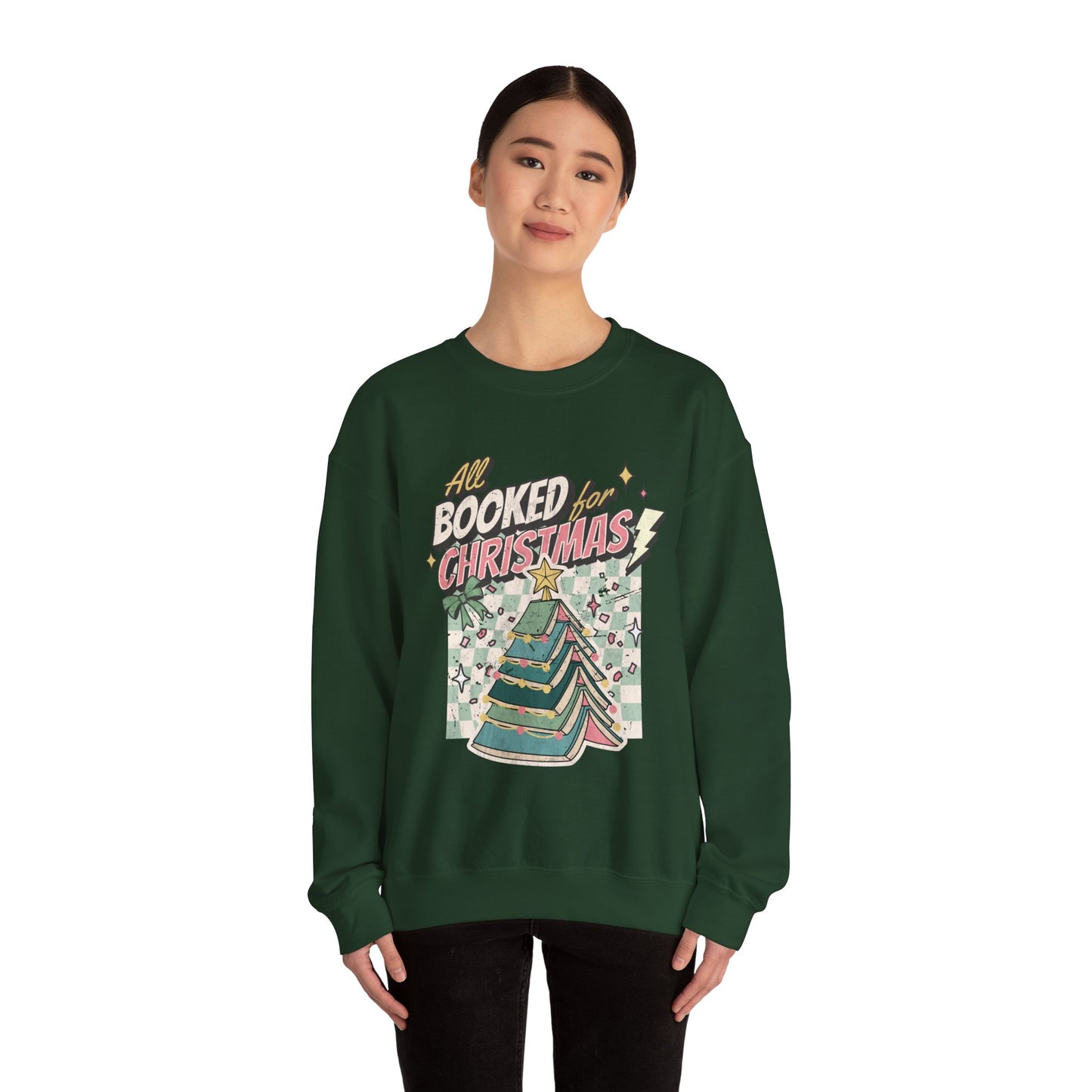 All Booked for Christmas Unisex Heavy Blend™ Crewneck Sweatshirt