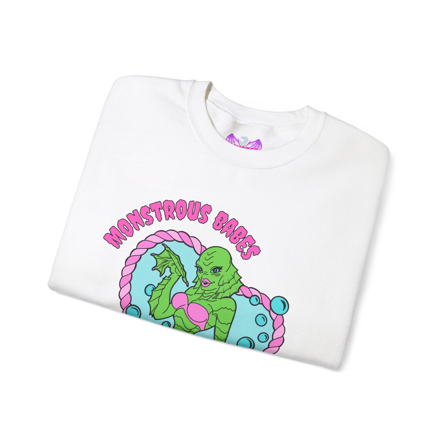 Monstrous Babes Club Lagoona Unisex Heavy Blend™ Crewneck Sweatshirt