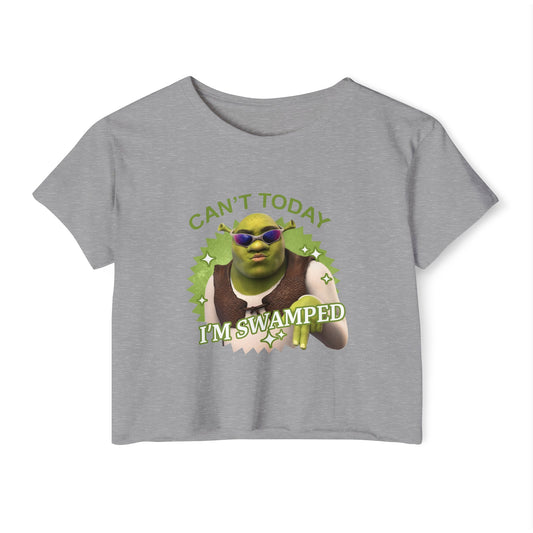 Ogres & Waffles Swamped Women's Festival Crop Top