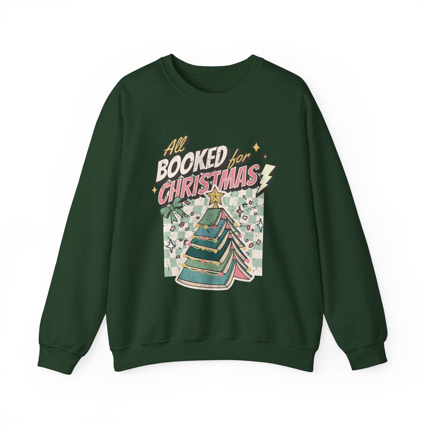 All Booked for Christmas Unisex Heavy Blend™ Crewneck Sweatshirt