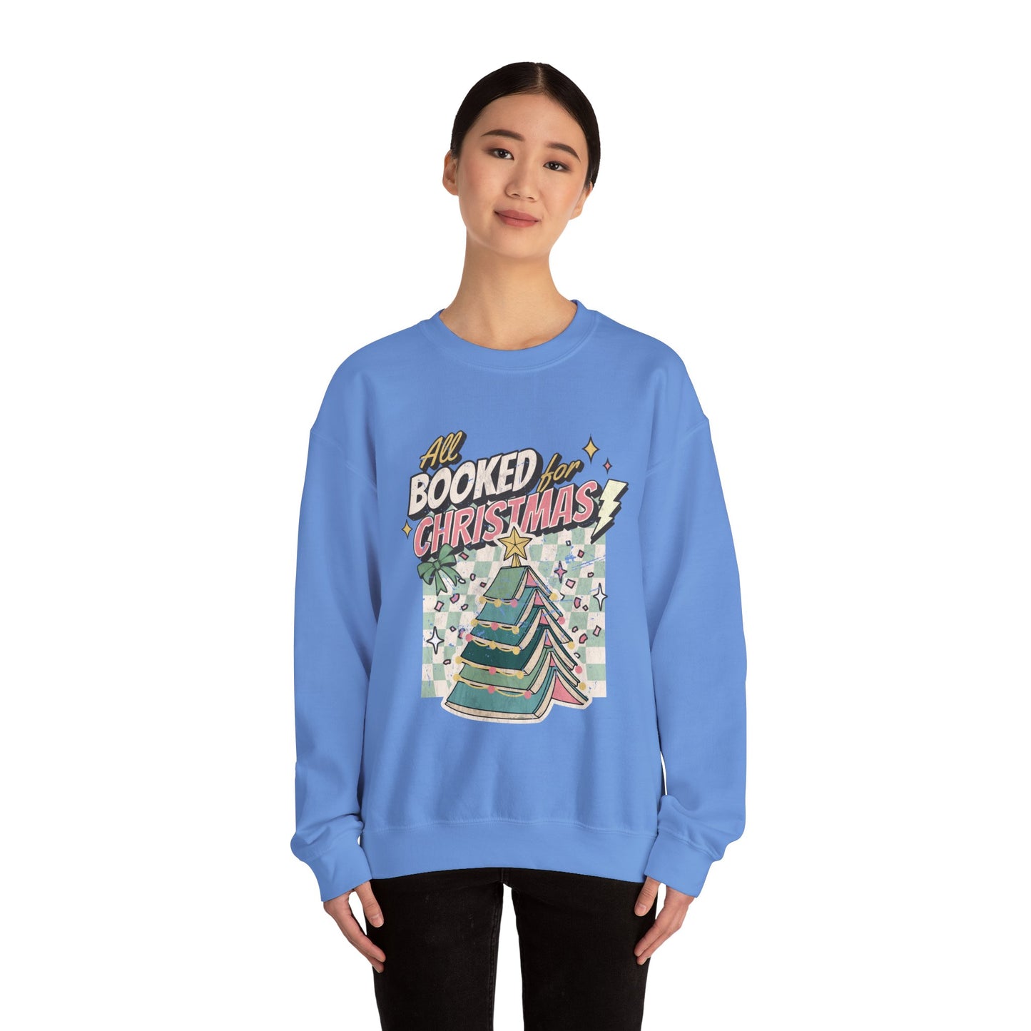 All Booked for Christmas Unisex Heavy Blend™ Crewneck Sweatshirt