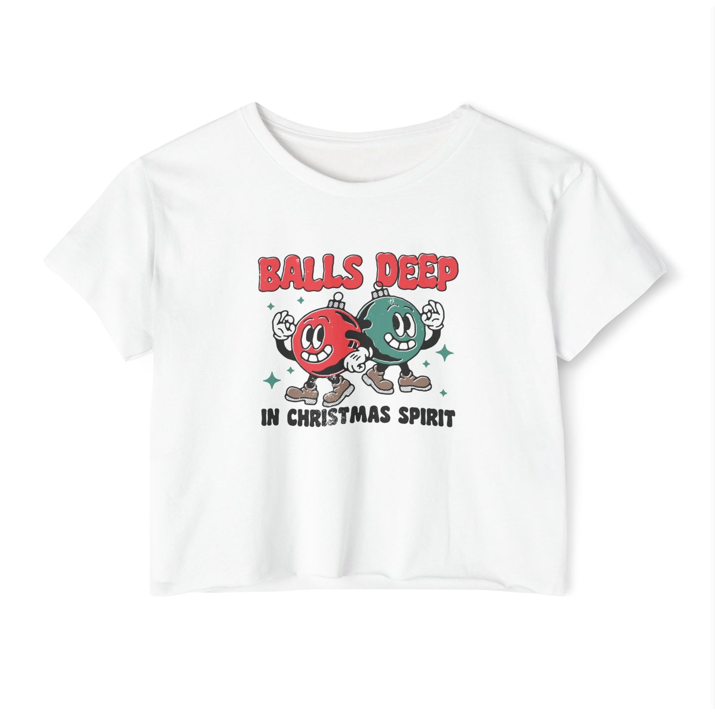 Balls Deep Women's Festival Crop Top