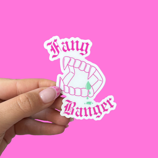 Fang Banger Die Cut Sticker