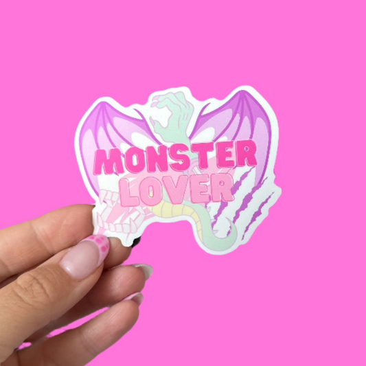 Monster Lover Die Cut Sticker