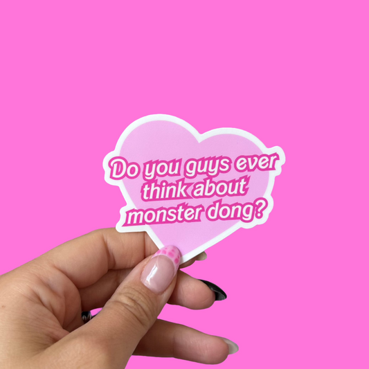 Monster Dong Die Cut Sticker
