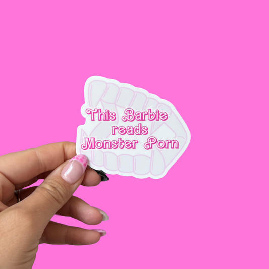 Monster Porn FANGS Die Cut Sticker