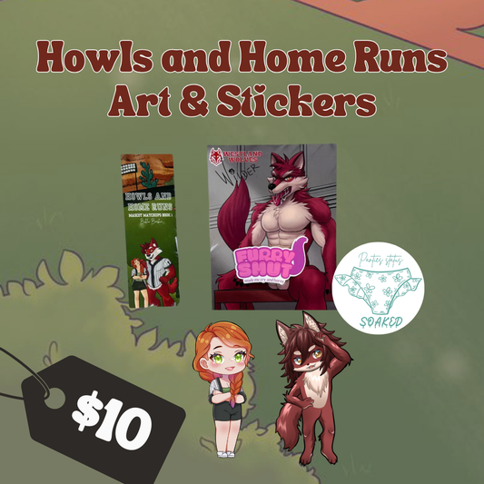 Howls and Home Runs Art & Stickers ONLY